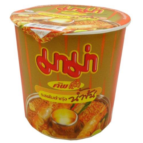MAMA Mama Instant Cup Noodles Creamy Tom Yum Shrimp Flavor Thai Original Spicy Net Wt 42 G (1.48 Oz) X 2 Cups