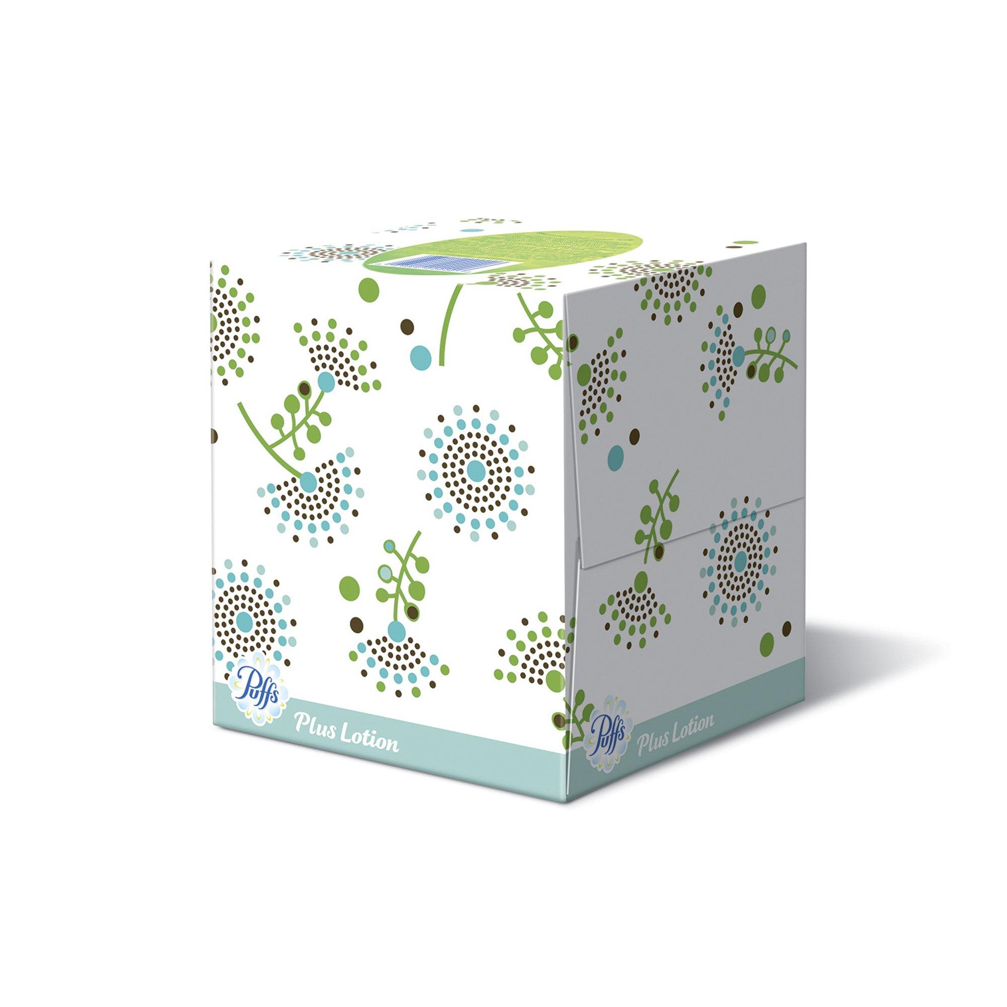 Puffs Puffs Plus Lotion Facial Tissues,4 count,pack of 6