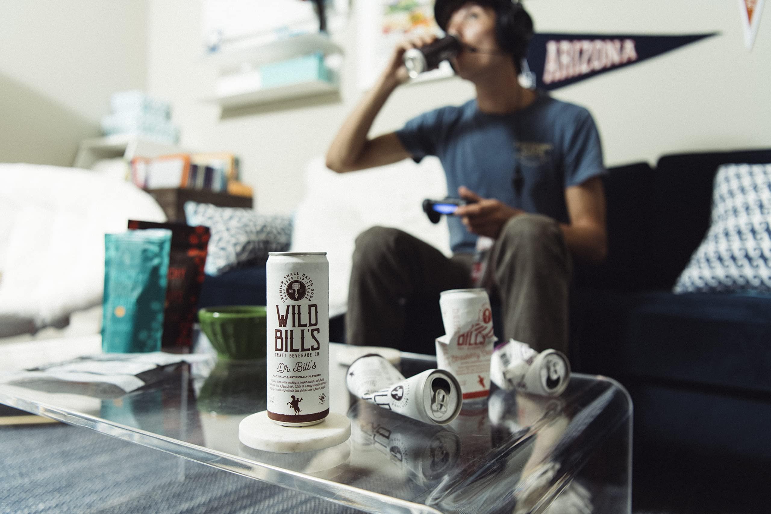 Wild Bill's Wild Bill\'s Vanilla Cream and Ginger Ale Soda Bundle, Classic Craft Soda Pop Soft Drinks, Sodas Made with Pure Cane Sugar, Caffeine Free, NO High Fructose Corn Syrup, Gluten Free, Vegan, 12 Oz 24 Pack