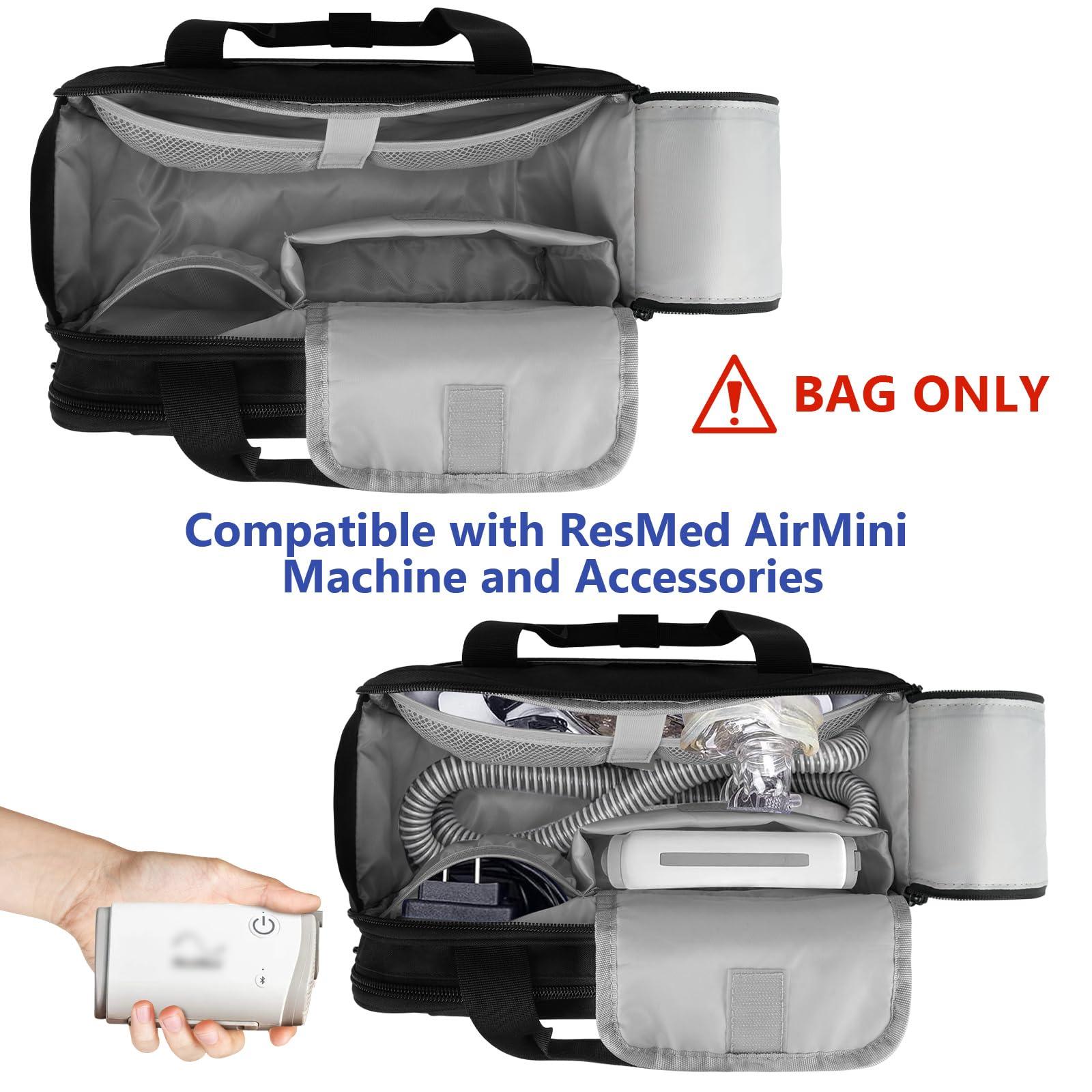 LEFORZ LEFORZ Travel Carrying Bag Compatible with ResMed AirMini/Z2 Auto CPAP Machine and Accessories,Portable Storage Organizer Case Fits for CPAP Equipment and Supplies(Bag Only)