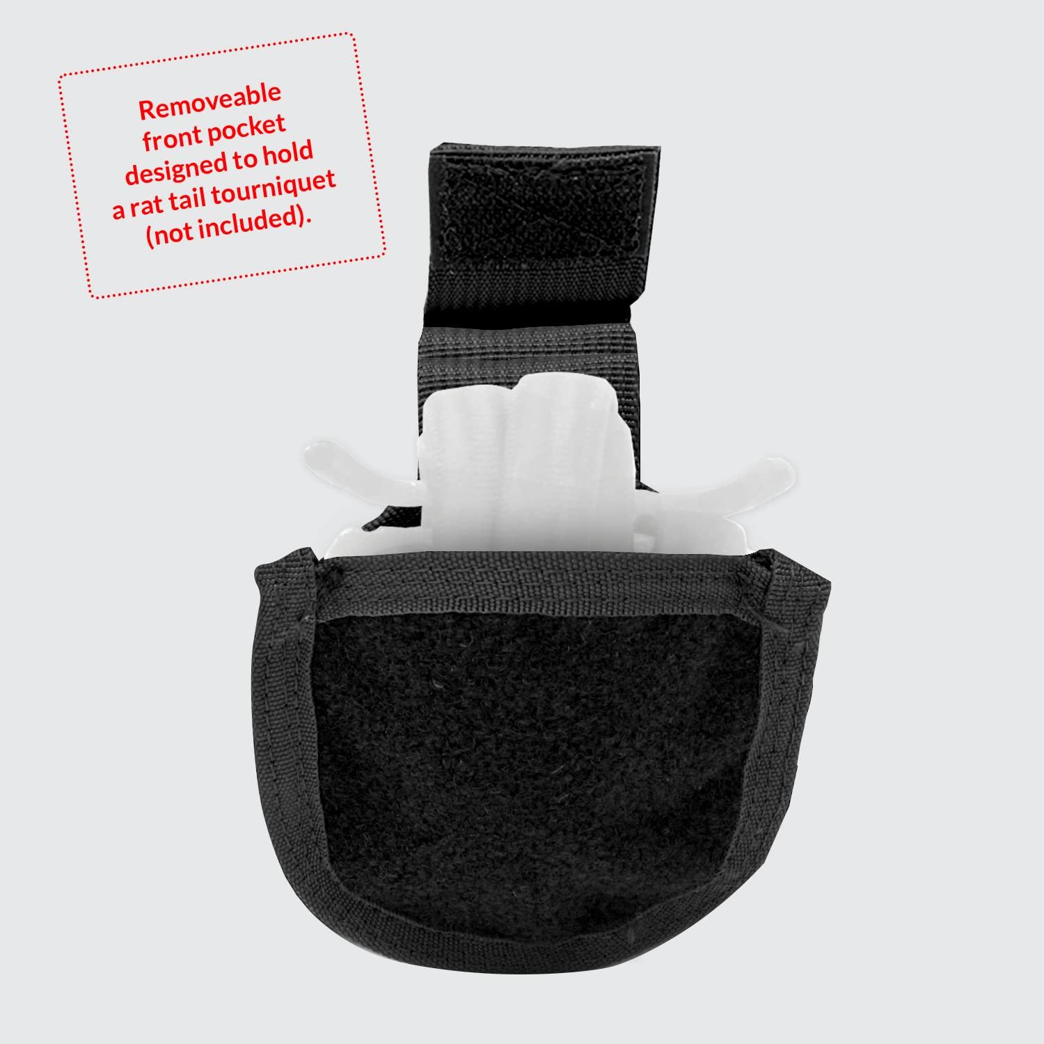 MediTac Meditac Premium Tactical Trauma IFAK Kit with Celox Hemostatic Granules, SOF Tourniquet and Pressure Bandage in Molle Pouch, Bleeding Control Kit (Black)