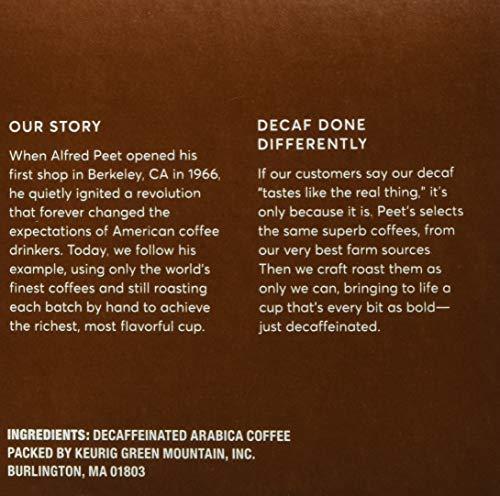 Peet's Coffee Peet's Coffee, Dark Roast Decaffeinated Coffee K-Cup Pods for Keurig Brewers - Decaf House Blend 10 Count (1 Box of 10 K-Cup Pods) Packaging May Vary