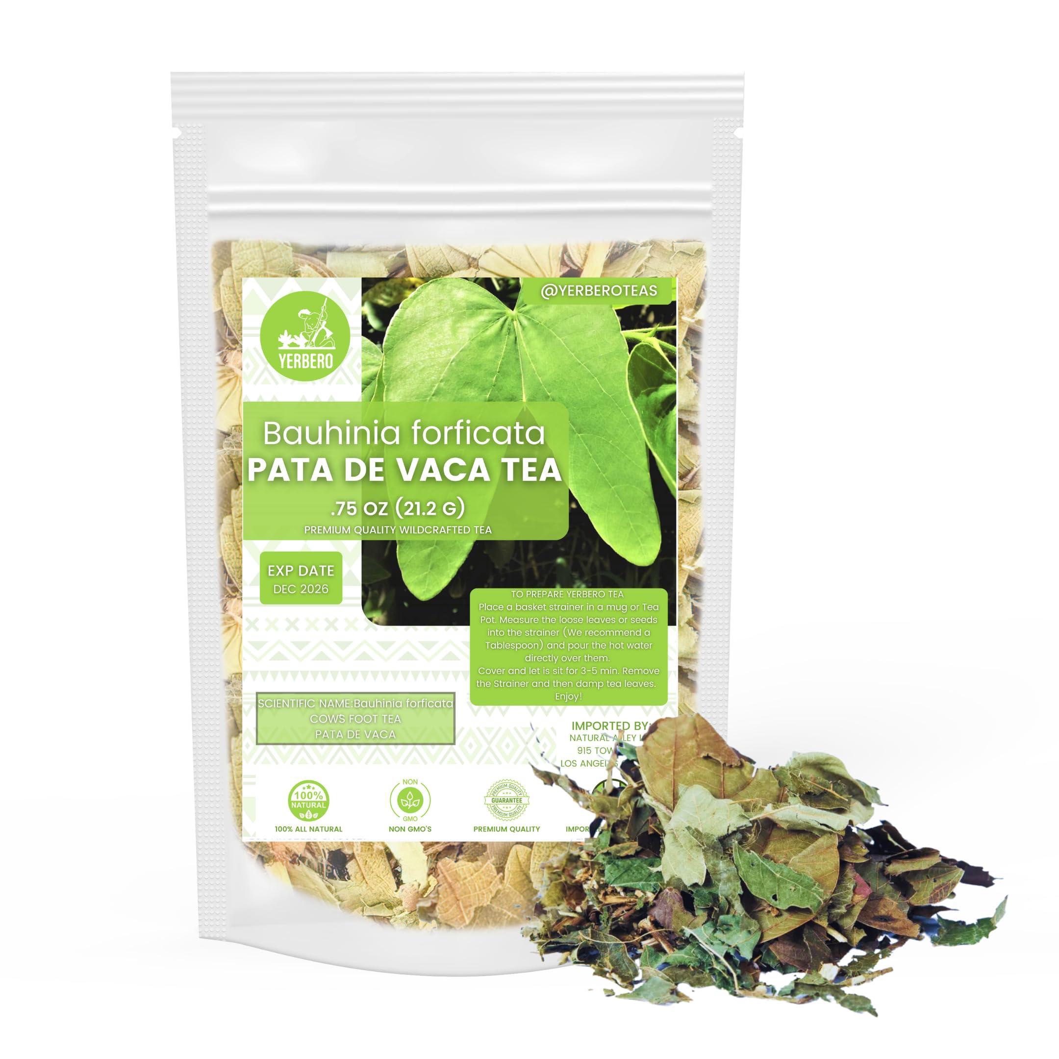 YERBERO Yerbero - Hoja De Pata De Vaca (.75 oz - 22gr) Loose Cow´s Foot Leaf | 100% All Natural Delicious| 20+ Servings | From Mexico | Premium Wildcrafted Quality.