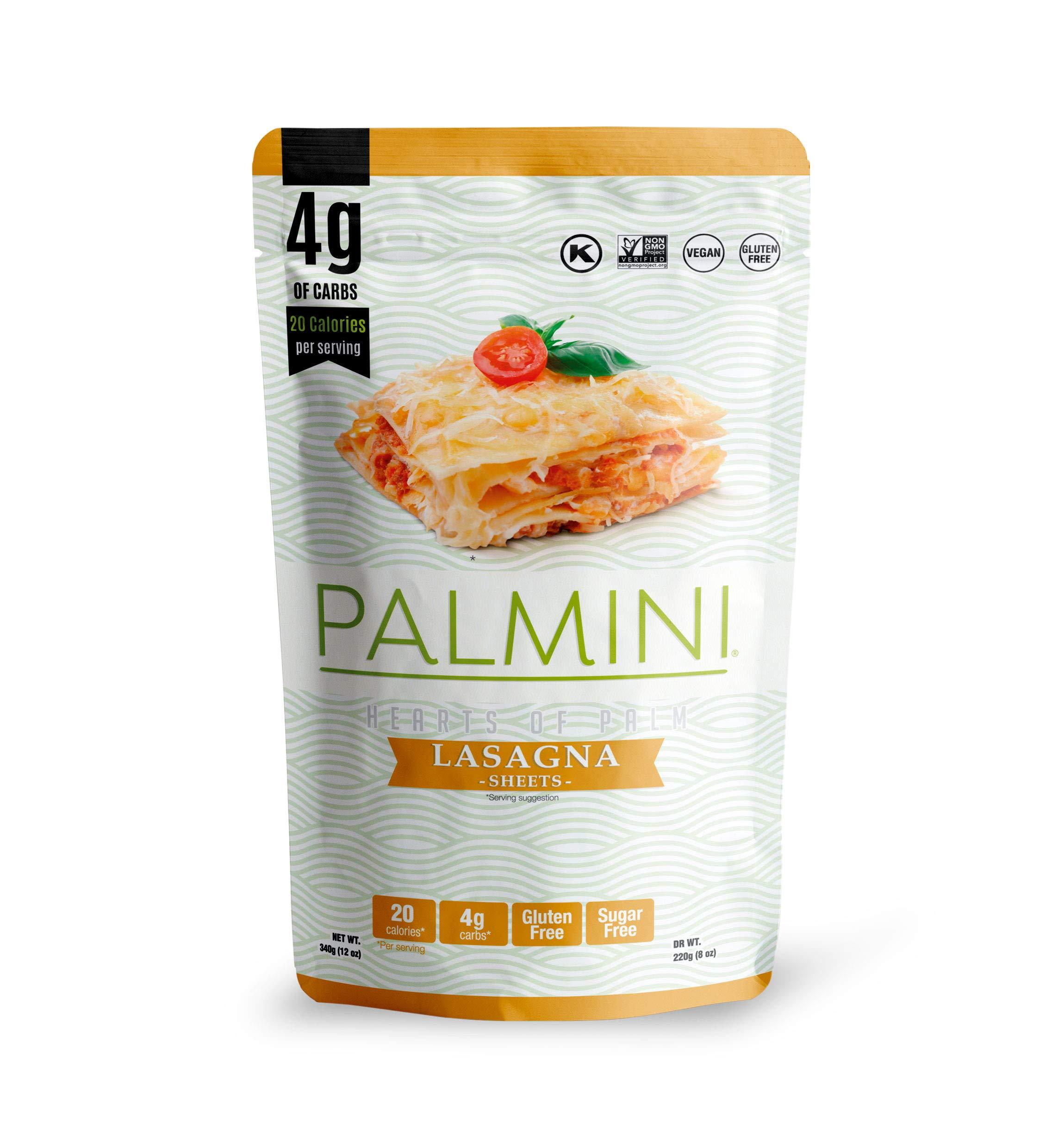 Palmini NEW !! Palmini Pouch VARIETY PACK | Linguine | Angel Hair | Lasagna | Rice | 4g of Carbs | As Seen On Shark Tank | Gluten Free (12 Ounce (Pack of 4))