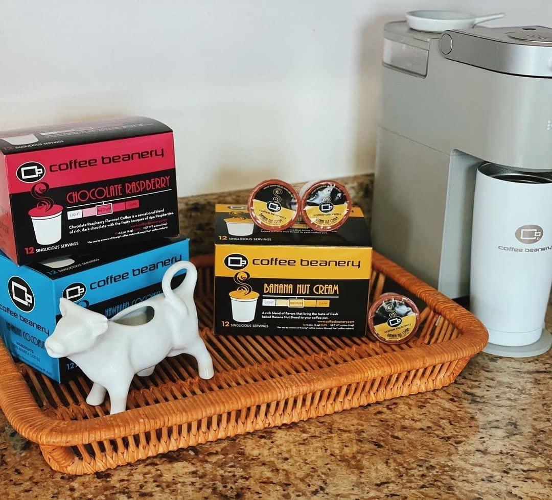 Coffee Beanery Hawaiian Coconut Decaf Coffee Pods by Coffee Beanery | 48ct Bulk Flavored Decaf Coffee Pods Medium Roast Coffee Pods| 100% Specialty Arabica Coffee| Gourmet Coffee Pods