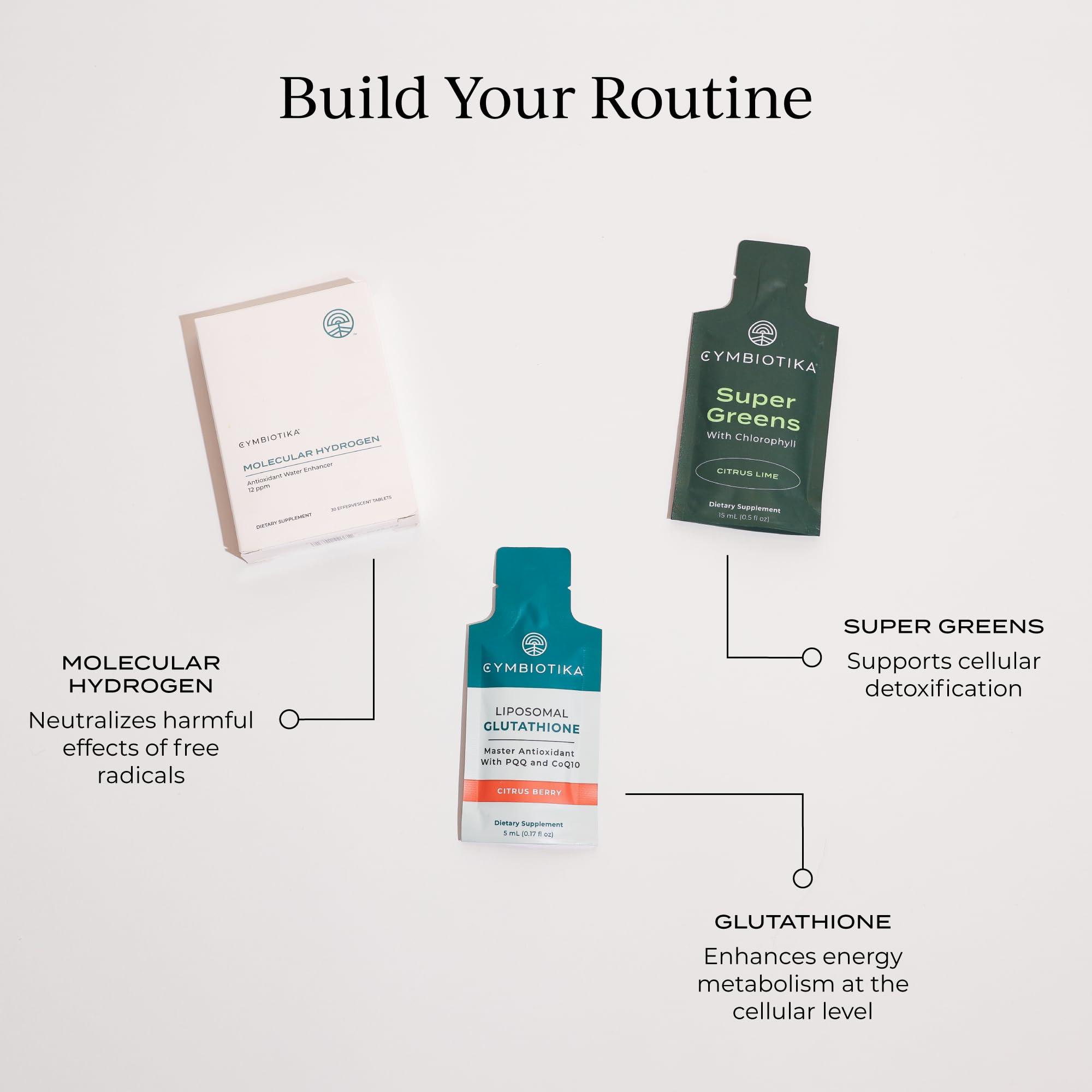 CYMBIOTIKA CYMBIOTIKA Molecular Hydrogen Water Tablets with Magnesium, Energy Boost, Gluten Free, Keto Antioxidant Drink, Fast Dissolving Supplements, Helps Fight Inflammation & Stress 30 Tablets, 12 ppm