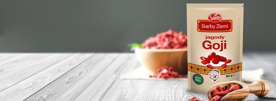 Sante Sante Skarby Ziemi Jagody Dried Goji Berries Gluten Free 150g Bag
