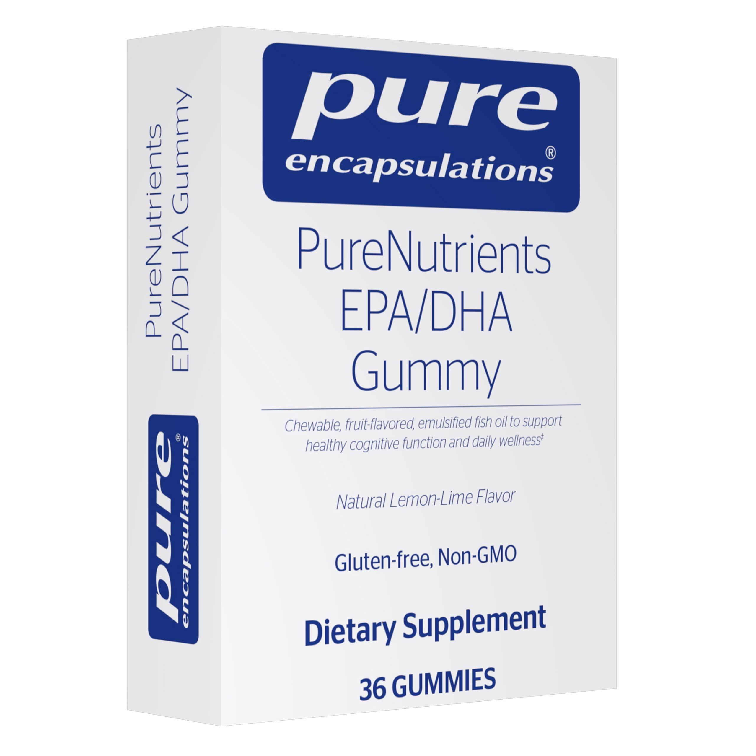 Pure Encapsulations Pure Encapsulations PureNutrients EPA/DHA Gummy | Gummy Soft Chew to Support Healthy Cognitive Function and Daily Wellness | 36 Gummies | Natural Lemon-Lime Flavor