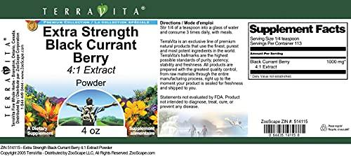 TerraVita Extra Strength Black Currant Berry 4:1 Extract Powder (4 oz, ZIN: 514115) - 2 Pack