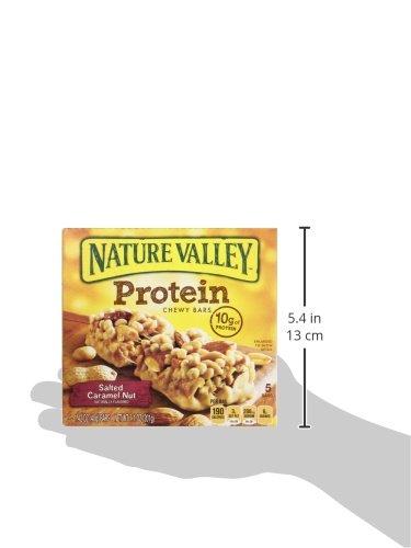 Nature Valley Nature Valley Chewy Protein Granola Bars, Salted Caramel Nut, 5 Bars, 7.1 OZ
