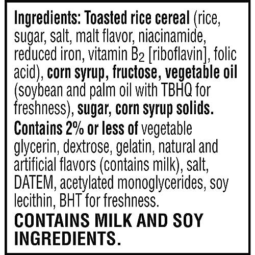 RICE KRISPIES TREATS Kellogg\'s Rice Krispies Treats, Crispy Marshmallow Squares, Original, 12.4oz (6 Count)