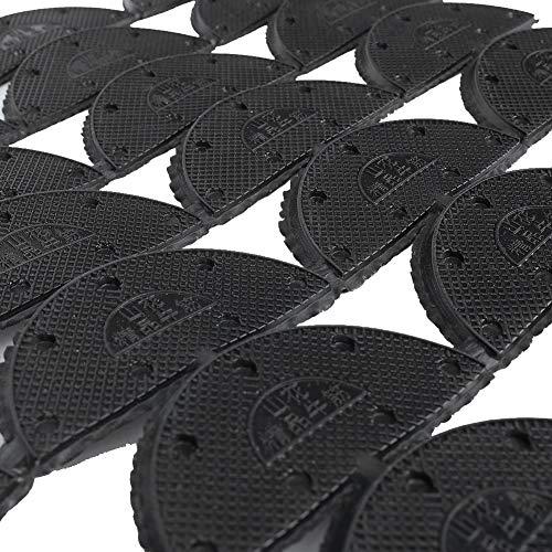 Biitfuu 56Pcs Rubber Heels Toe Plates Shoe Heel Taps Heel Repair Pad Replacement Shoe Repair Top Lifts