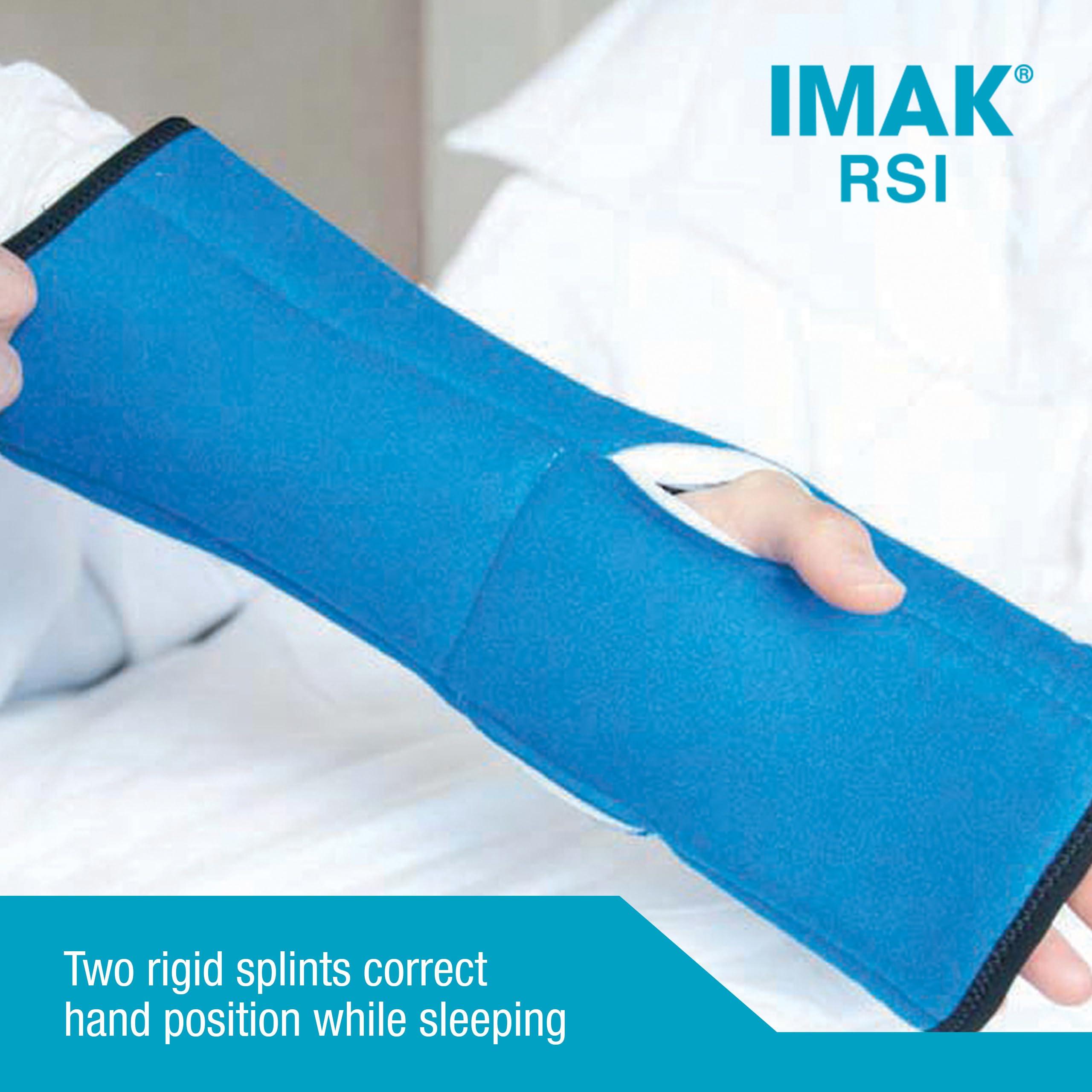 Brownmed Brownmed IMAK RSI Pil-O-Splint - Hand & Wrist Brace for Nighttime - Removable Splint for Customizable Comfort & Support - Restrict Motion During Sleep for Arthritis Support - Fits Either Hand