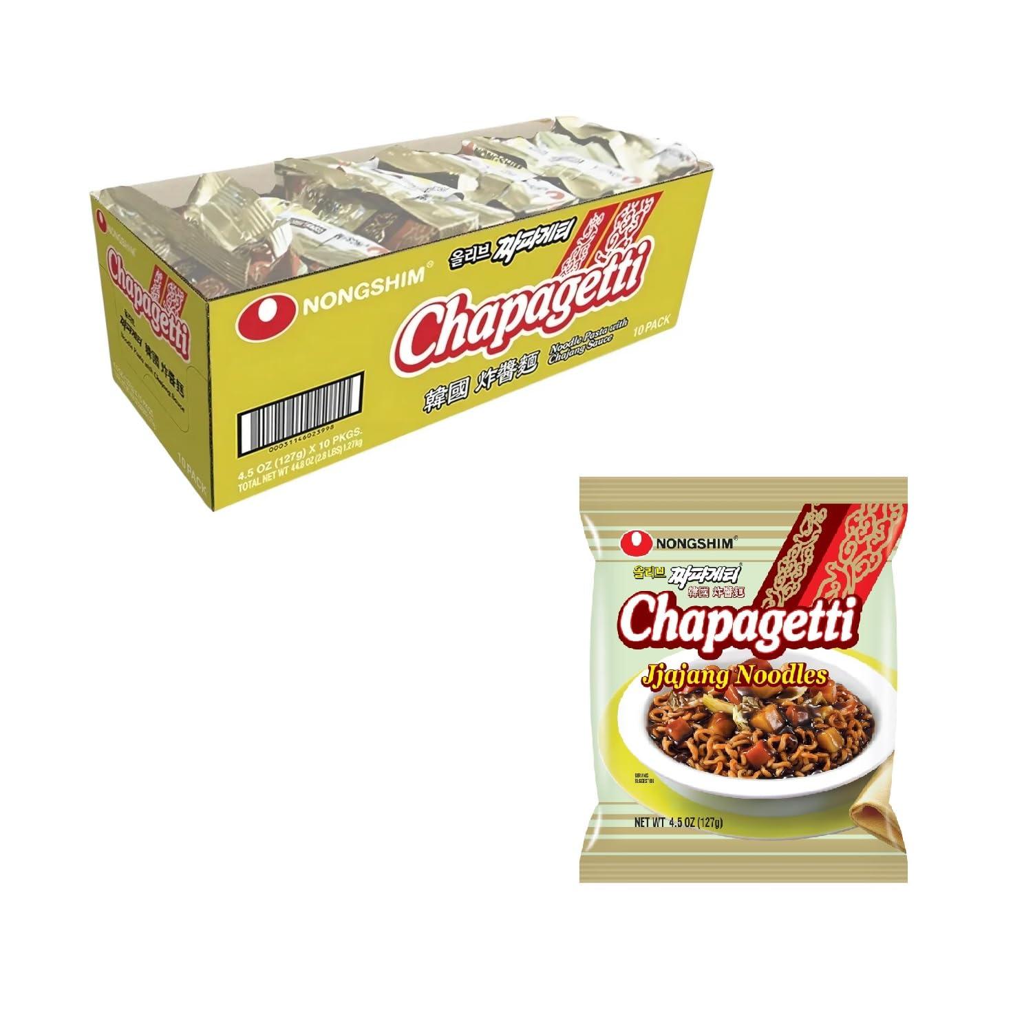 Nongshim Nongshim Chapagetti Chajang Noodle, 4.5 Ounce (Pack of 10)