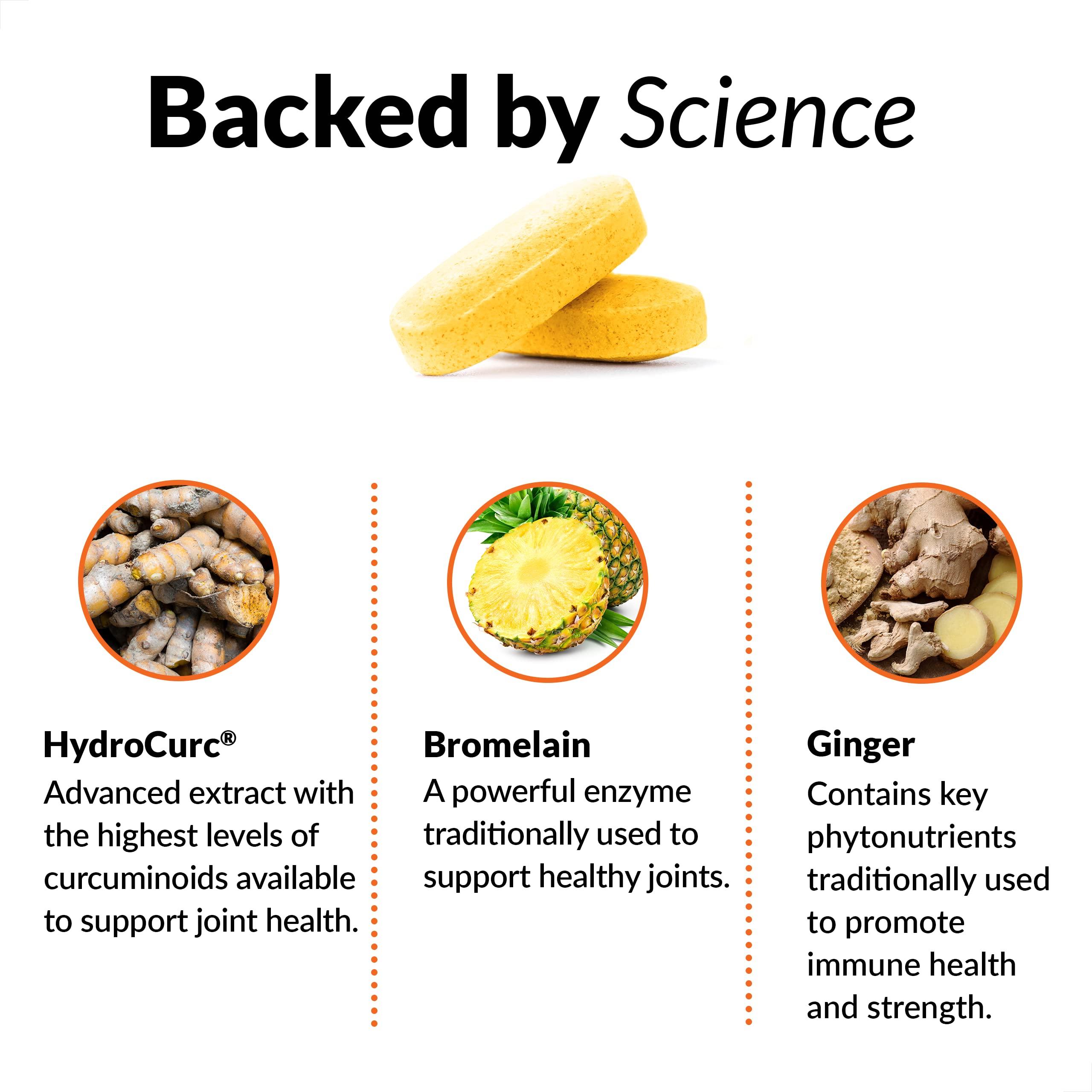 Force Factor FORCE FACTOR Better Turmeric 3-Pack Joint Support Supplement Featuring HydroCurc Turmeric, Clinical Strength Joint Support, 360 Tablets, White Packaging