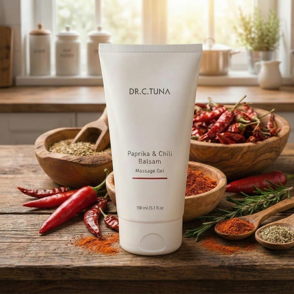 FARMASi FARMASi Paprika & Chili Balsam, Soothing Warming Massage Gel, Helps Ease Muscle Tension and Supports Relaxation & Recovery, Smooth Non-Greasy Body Balm, 5.1 fl oz