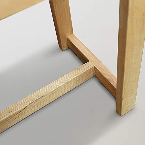 American Trails American Trails 18" Solid White Shower Bench, Natural Oak