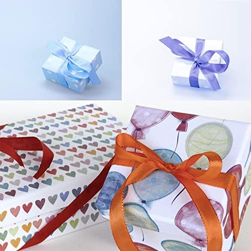 POPOYU Dark Green Satin Ribbon for Gift Wrapping 3/4 inch,25 Yards Continuous Ribbons Roll,Christmas Gift Ribbon Thick Solid Color Fabric Ribbon for Crafts,Wedding Car,Hair Bow Making,Wreath,Bouquet