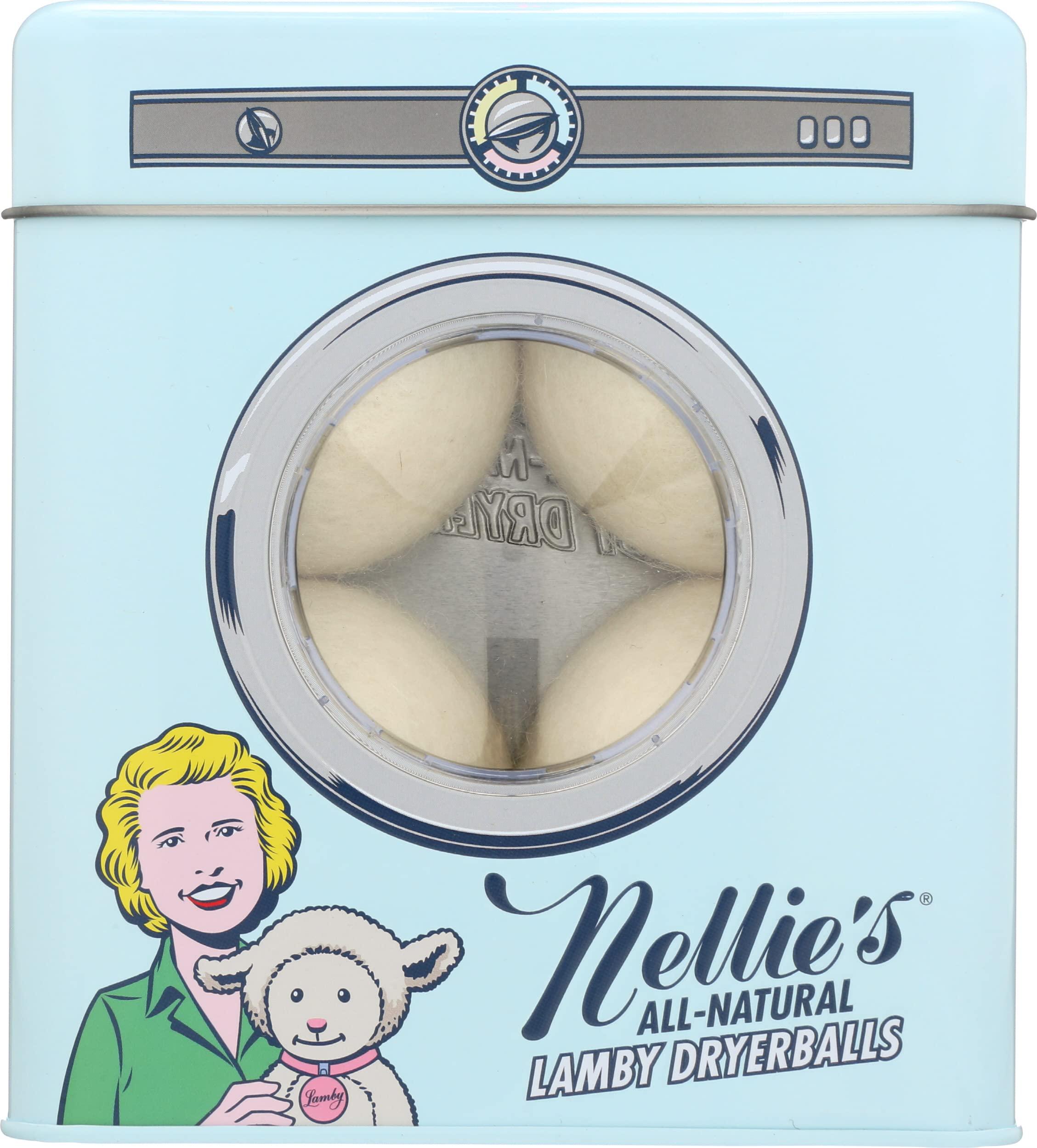 Nellie\'s Nellie\'s All Natural Lamby Wool Dryerballs, Certified Organic, 4 Each (Pack of 12)