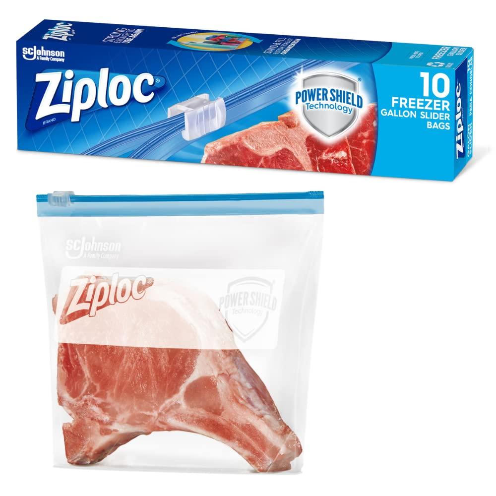 Ziploc Ziploc Slider Freezer Bags - 1 gallons (10 Count (Pack of 2))