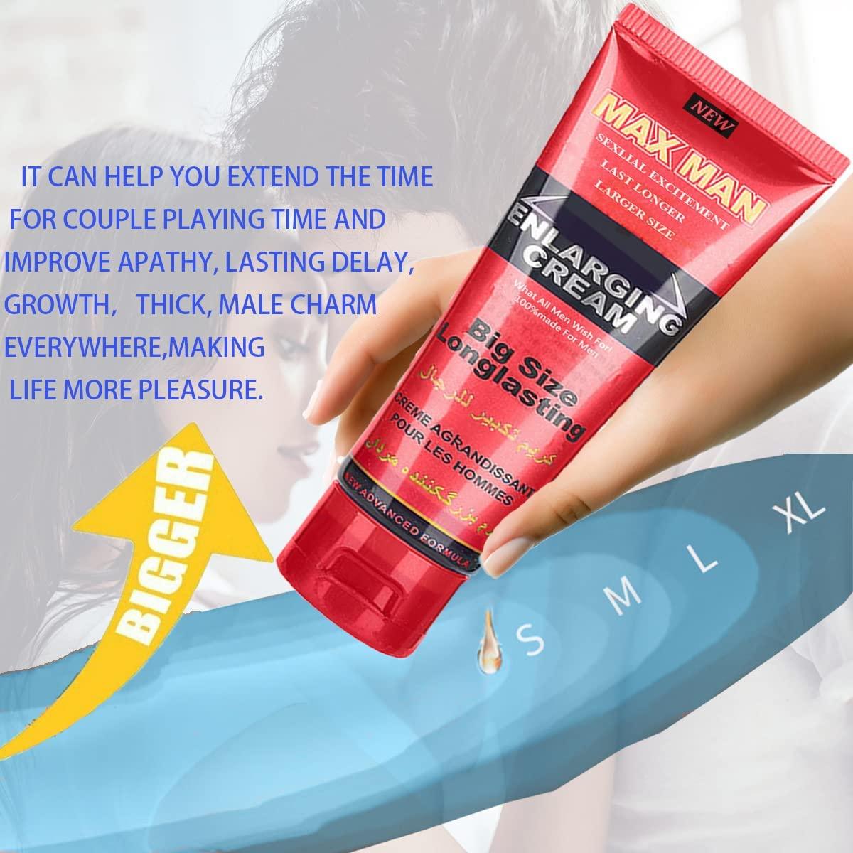 CANDIKE CANDIKE Enlargement Cream,Massage Cream Extender Cream Thicker Longer and Strong for Male 50ml Red 2.4 Ounce