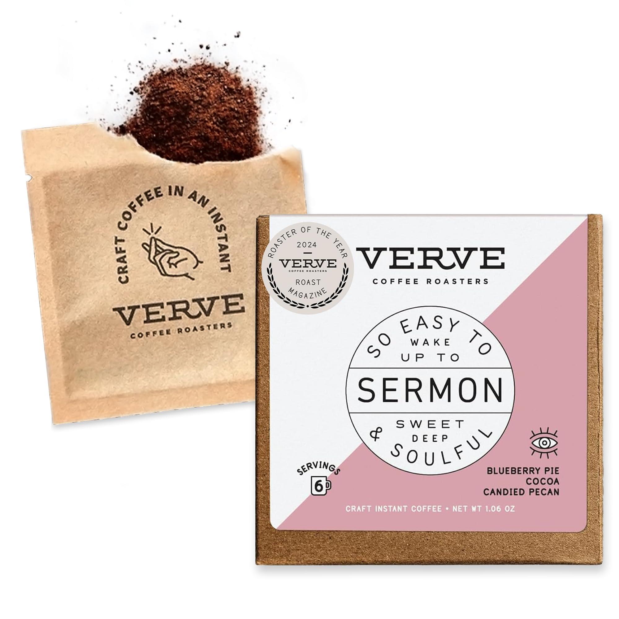 Verve Coffee Roasters Verve Coffee Roasters Craft Instant Coffee Sermon Blend | Medium Roast, Ground, Hand-Roasted | Enjoy Hot or Cold | Up to 6 Servings