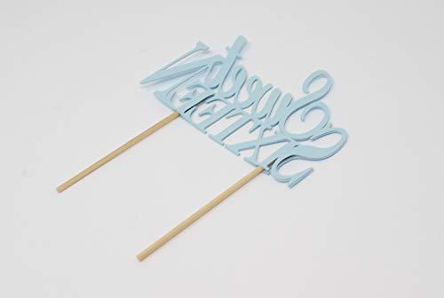 All About Details All About Details Sweet Sixteen Cake Topper (Glitter Pastel Blue) 1pc, 16th Birthday, Glitter Topper