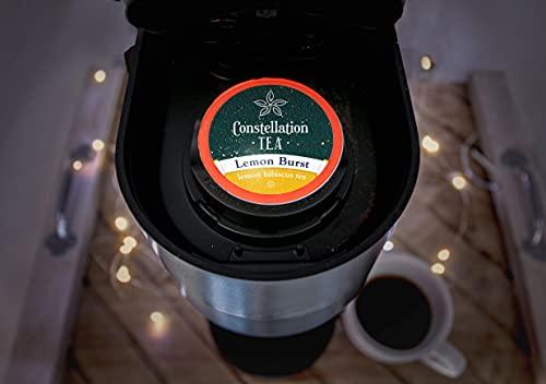 Constellation Tea Constellation Tea Lemon Hibiscus Tea Pods Compatible with K Cup Brewers Including 2.0, (Lemon Burst) 40 Count