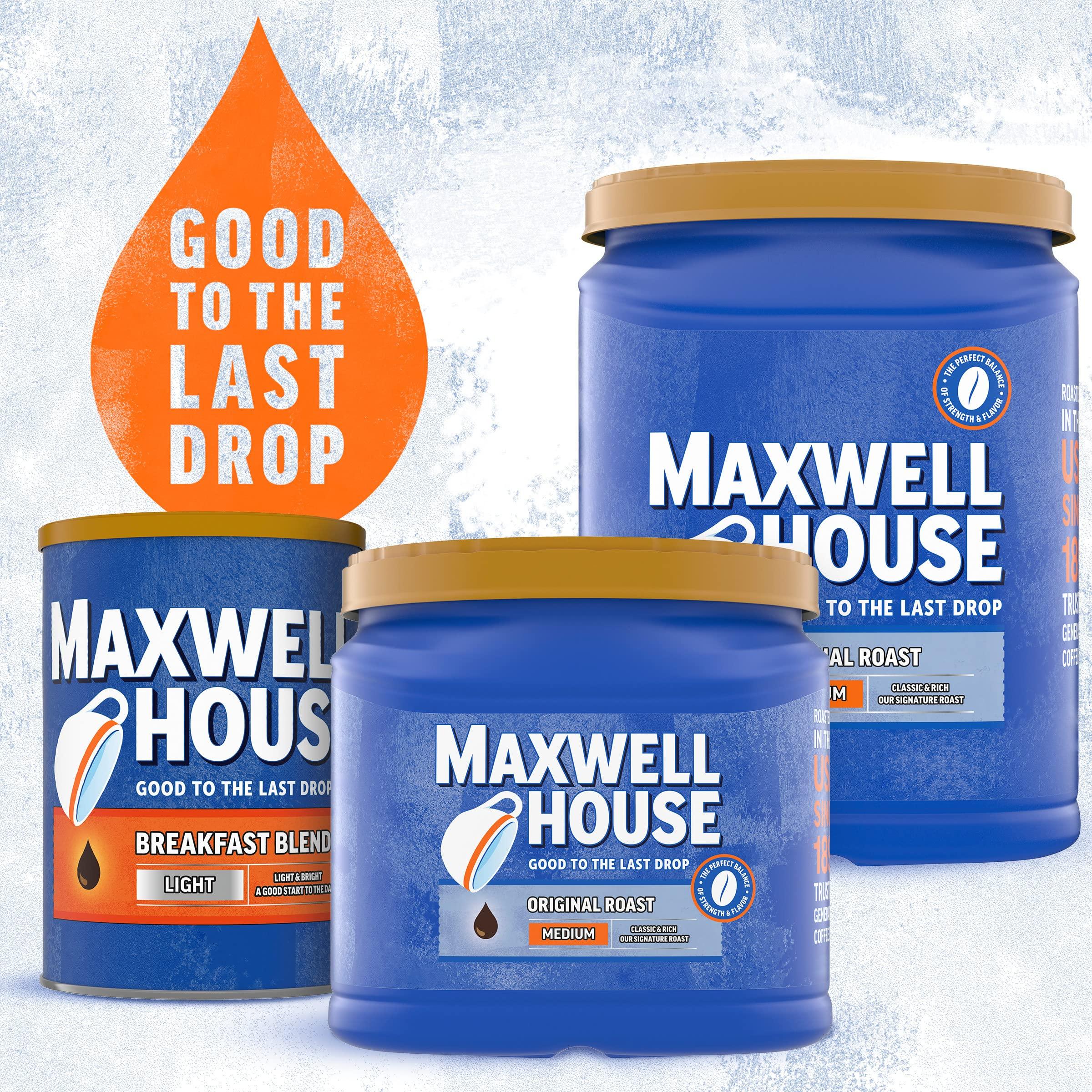 MAXWELL HOUSE Maxwell House Medium Roast Original Roast Ground Coffee, 30.6 oz. Canister