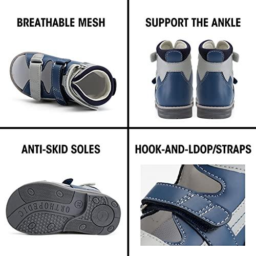 Orthopop Orthopedic Sandals for Kids and Toddlers,Corrective High-Top AFO Shoes with Arch and Ankle Support