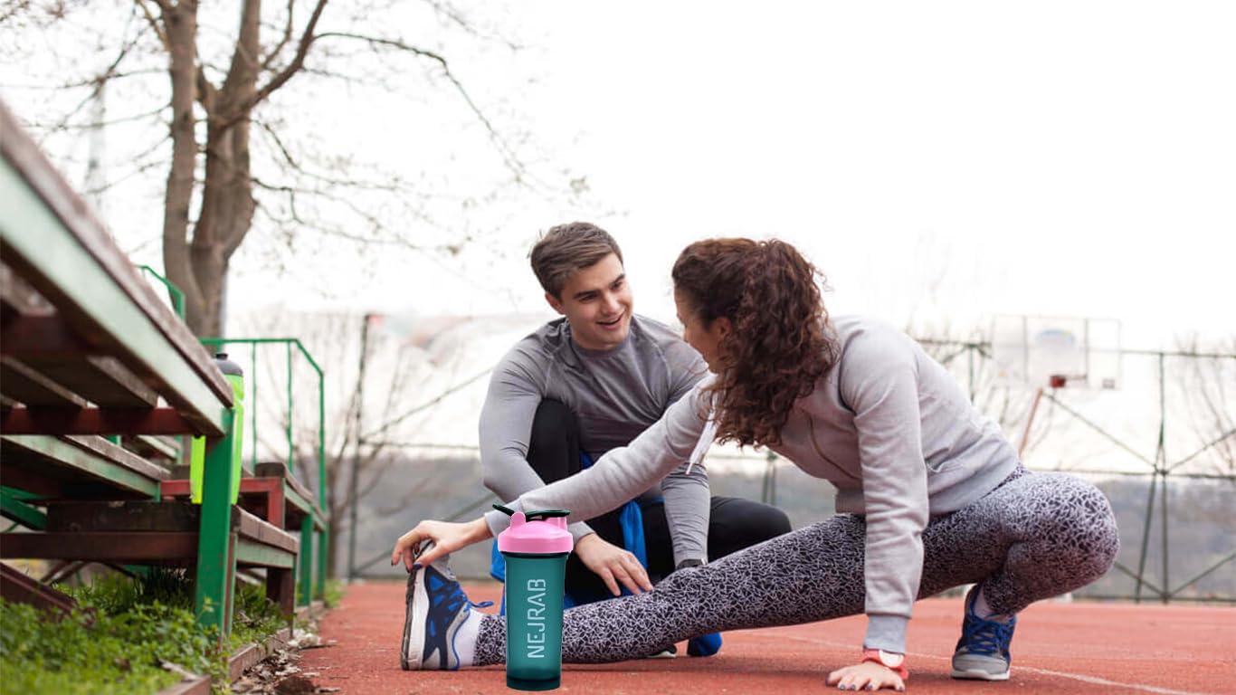 NEJRAB NEJRAB Protein Shaker Bottle - Sports Blender Bottles for Protein Mixes and Shakes - 28 Oz, Leak-Proof, shaker cups for protein shakes, Pre-workout (Green), Medium, NJB 28-Oz