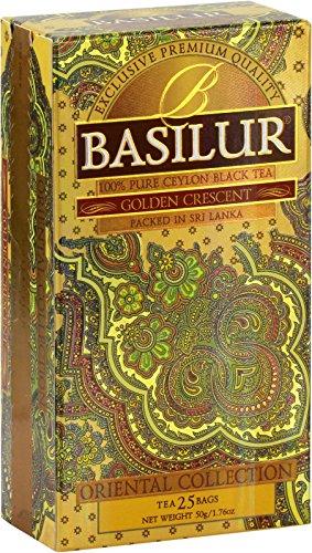 Basilur Basilur "Golden Crescent" Orintal Tea collection,Ceylon Black tea 25 Count String & Tag tea bags