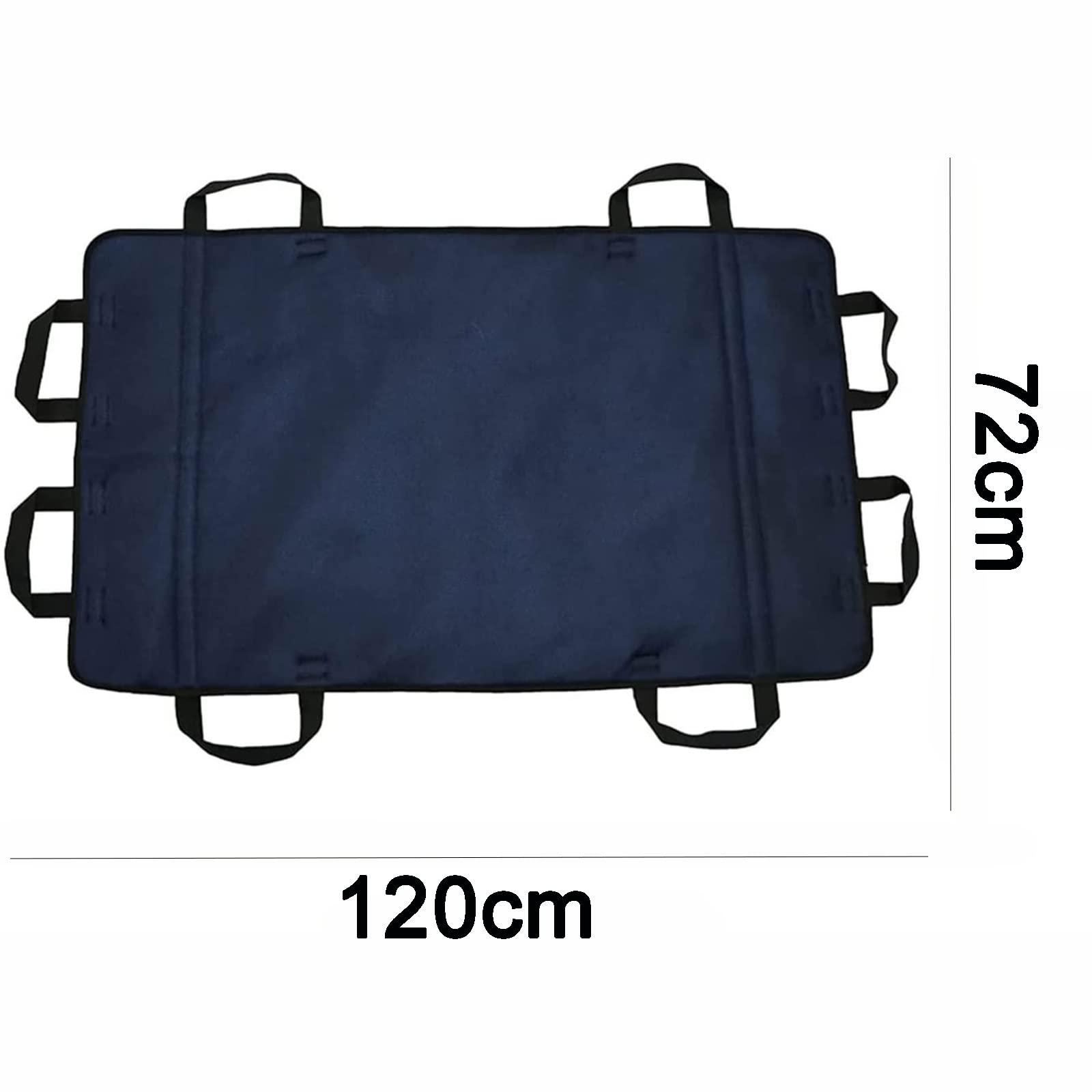 DINGFAN Transfer Blanket with Reinforced Handles,Multifunctional Bed Care Belt Turn Over Positioning Bed Pad, Reusable, Washable,for Patient/Elderly Lifting, Turning, Sliding, Moving