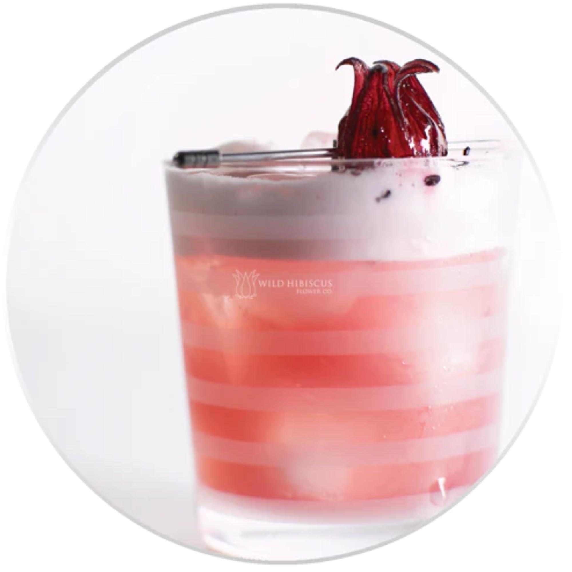 The Wild Hibiscus Flower Company Wild Hibiscus All Natural Hibiscus Cocktail Concentrate (Rose and Hibiscus)