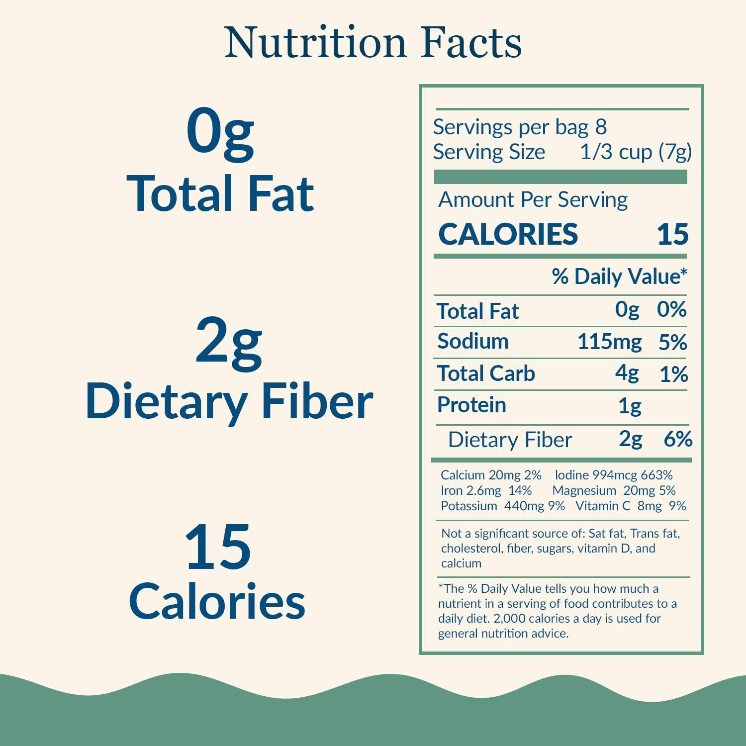 Maine Coast Sea Vegetables Maine Coast Sea Vegetables Dulse, Wild Atlantic Sea Vegetable, 2-Ounce Package (Pack of 6)