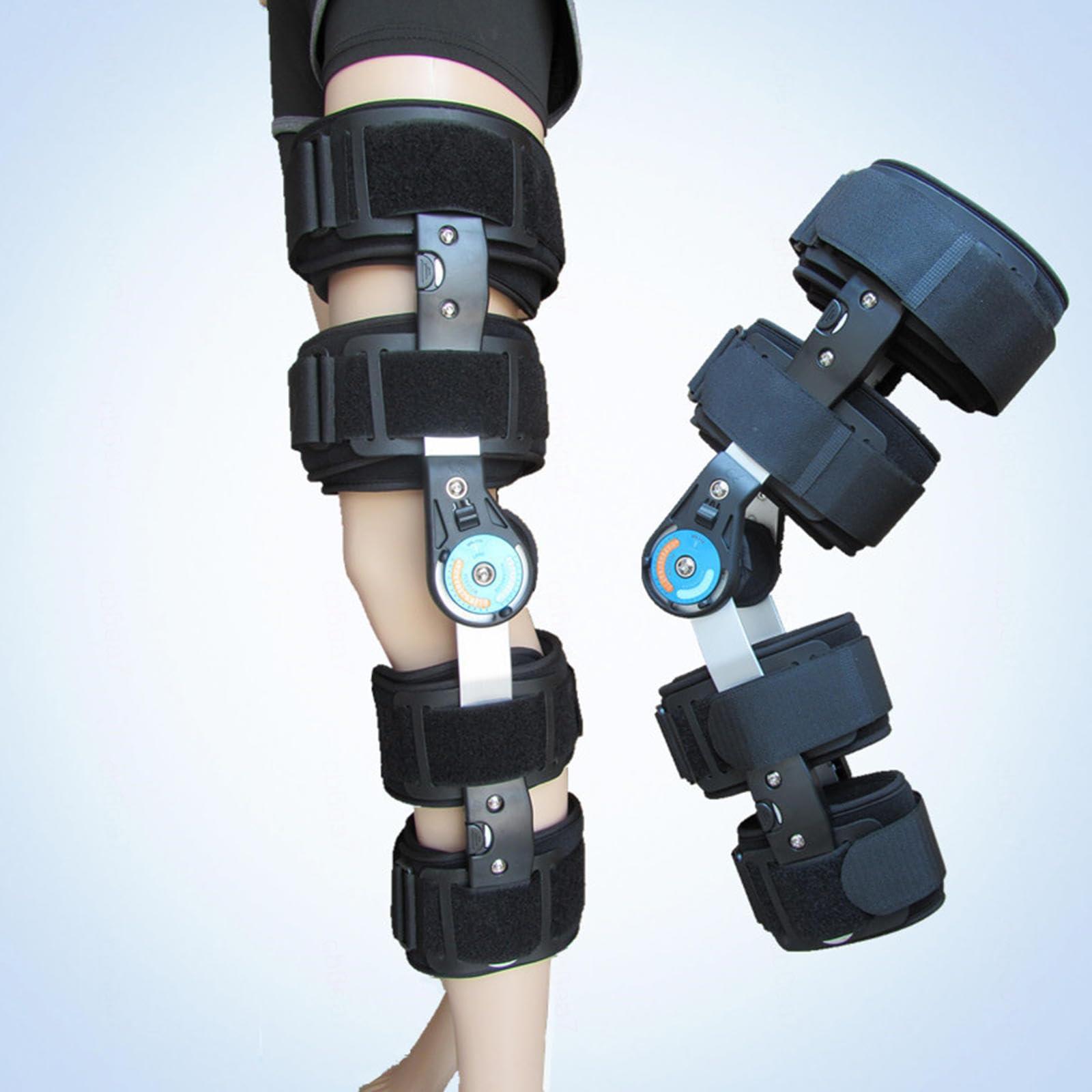 PopieL Post Op Knee Brace for Recovery After Surgery, ACL, MCL and PCL Injury, Adjustable Knee Support Brace, Side Leg Stabilizers for Men and Women