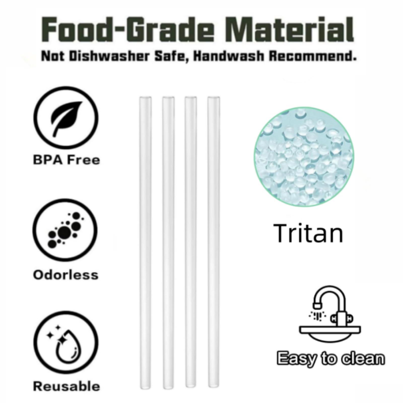 GL-Auking 6Pack Replacement Straw for Owala FreeSip Water Bottle 24oz/32oz, Reusable BPA Free Clear Drinking Straws with Straw Cleaner Brush for Owala 24oz 32oz FreeSip Water Bottle Accessories