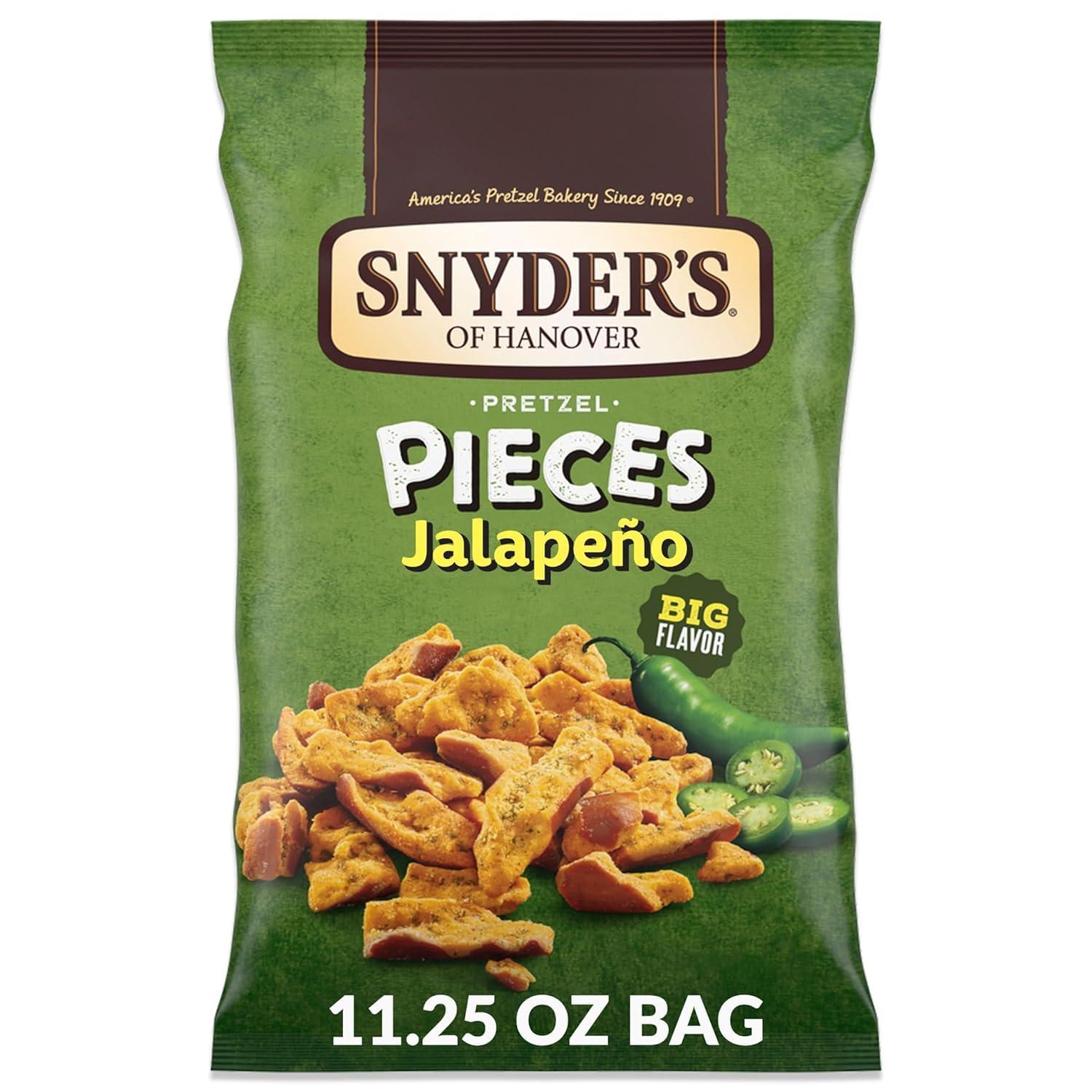 Snyder\'s of Hanover Snyder\'s of Hanover, Pretzel Pieces, Jalapeno, 11.25 ounce Bag (Pack of 3)