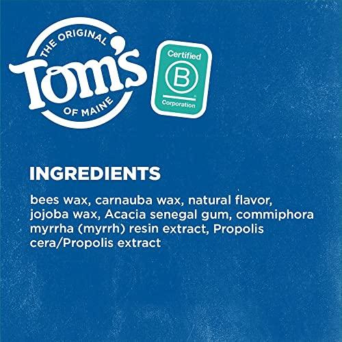 Tom's of Maine Tom's of Maine Natural Waxed Antiplaque Flat Floss, Spearmint, 32-Yards, Pack of 2