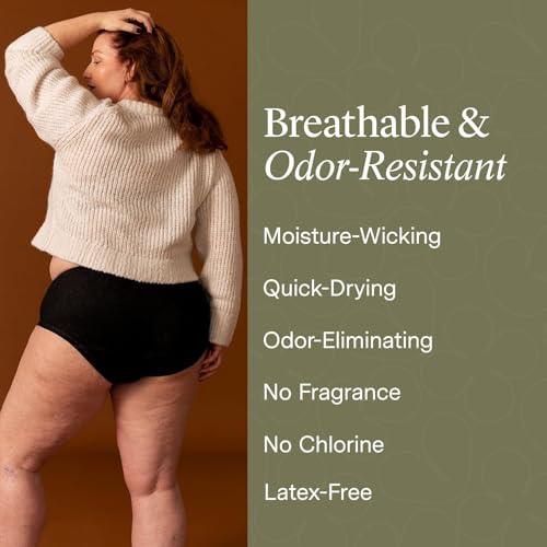 Hazel Hazel High-Waist Pull-Ups Disposable Womens Underwear, Black, Large, 10 Counts, Pack of 1