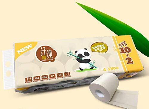 Nature Bamboo Nature Bamboo Toilet paper 12 Roll/case