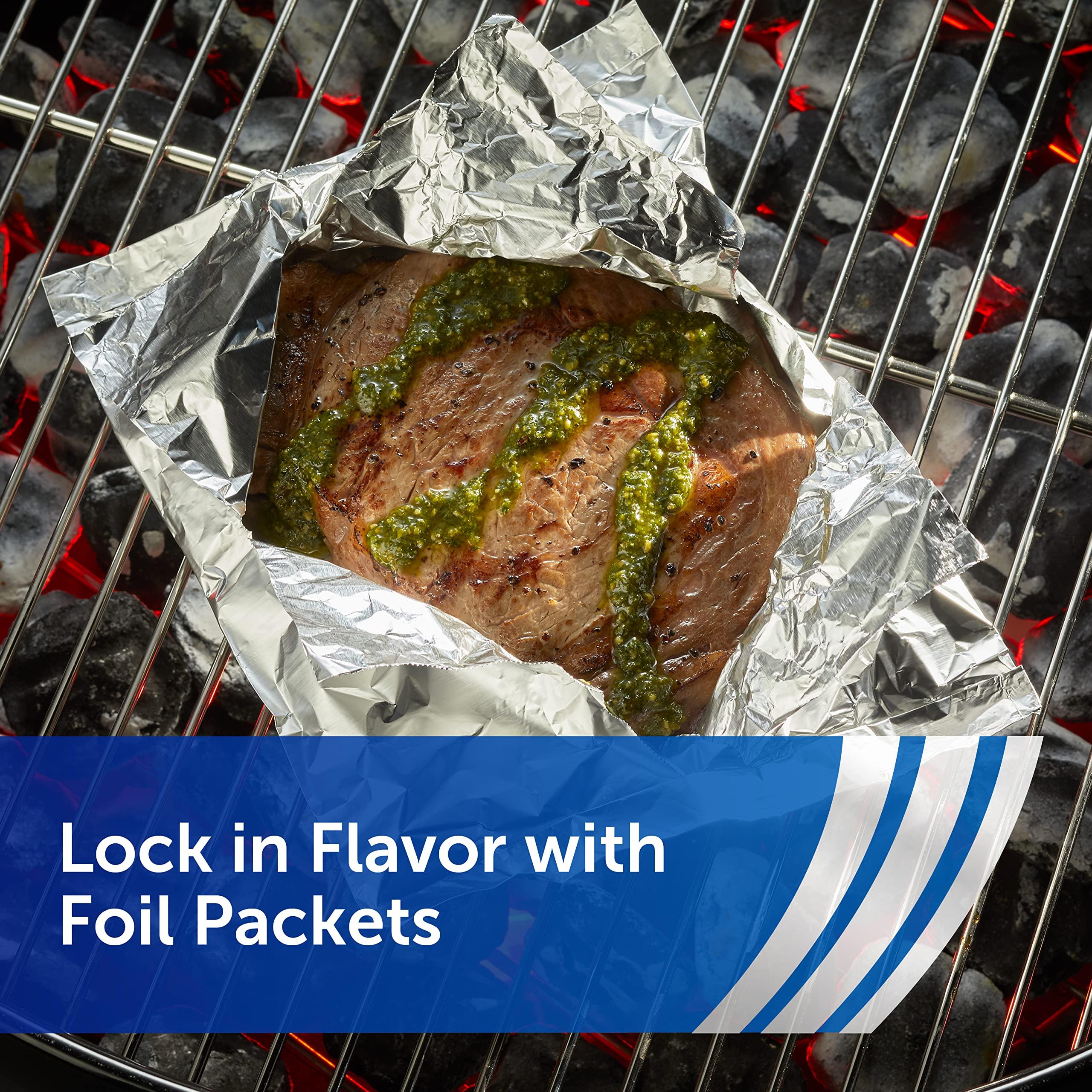 Reynolds Reynolds Wrap Recycled Aluminum Foil Roll, Made from 100% Recycled Materials, With Secure Easy Open and Close Tab, 200 Sq. Ft.