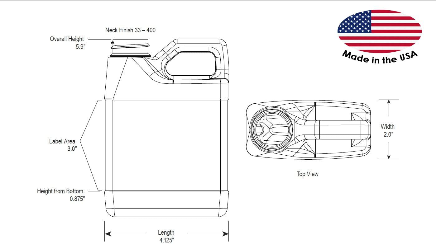 GreenHealth GreenHealth Peppermint Essential Oil 2 Pack (16 fl oz Each) 100% Pure & Uncut White Plastic Jugs Bulk Essential Oil for Diffusers, DIY, Cleaning