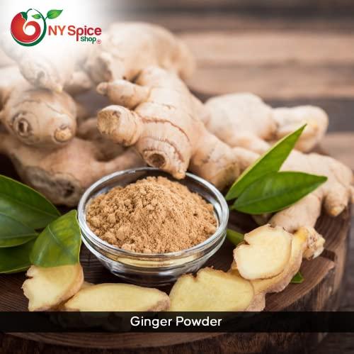 NY Spice Shop NY SPICE SHOP Ginger Powder - Ground Ginger Root - Great Flavor and Highly Aromatic Ground Ginger Root Powder - Perfect for Cooking, Baking Gingerbread, Smoothies & Tea – 3 lbs. (Pound)