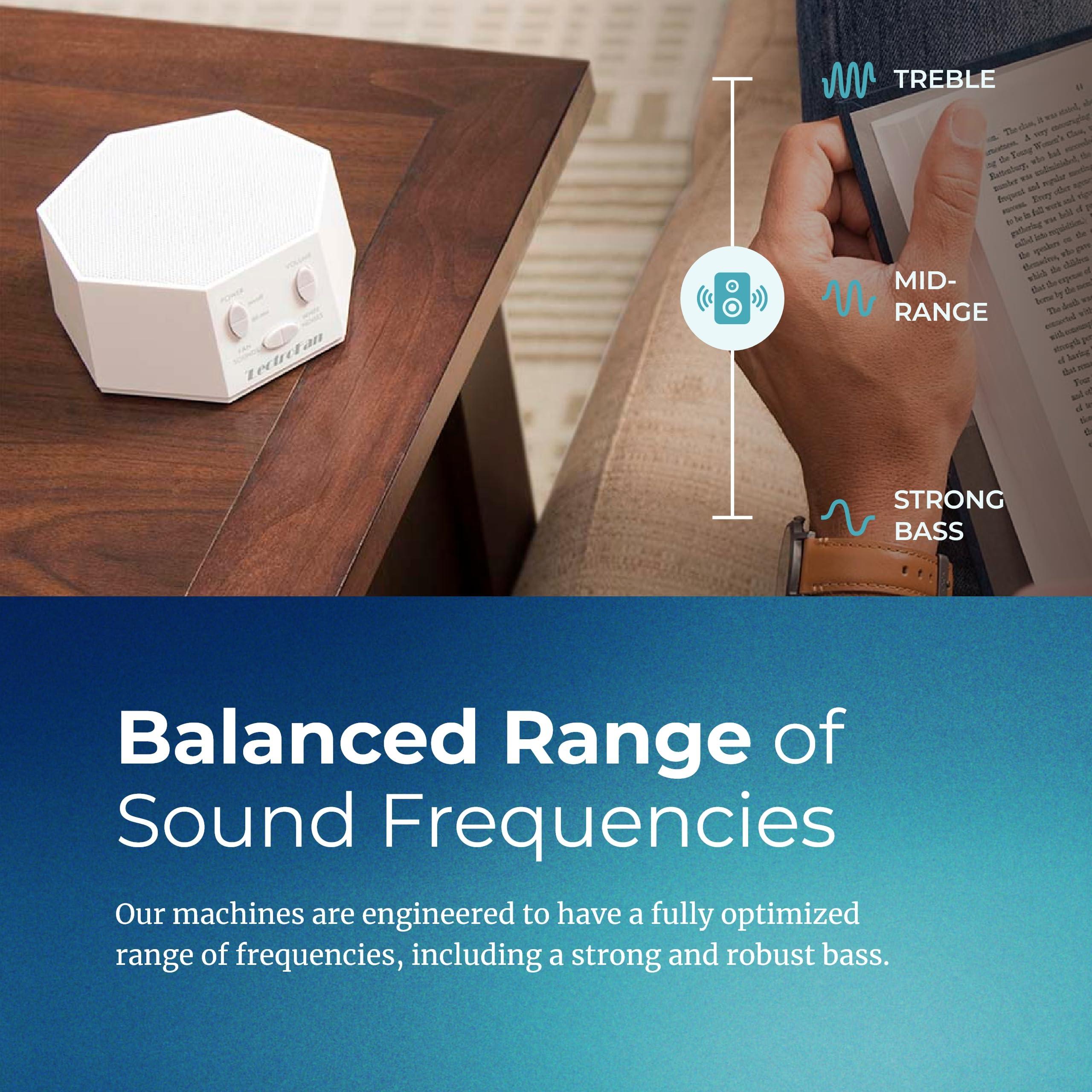 Adaptive Sound Technologies Adaptive Sound Technologies LectroFan Classic White Noise Machine - Compact Sleep Sound Machine for Bedroom, Travel, Study & More - 20 Non-Looping Fan & White Noise Variations - White