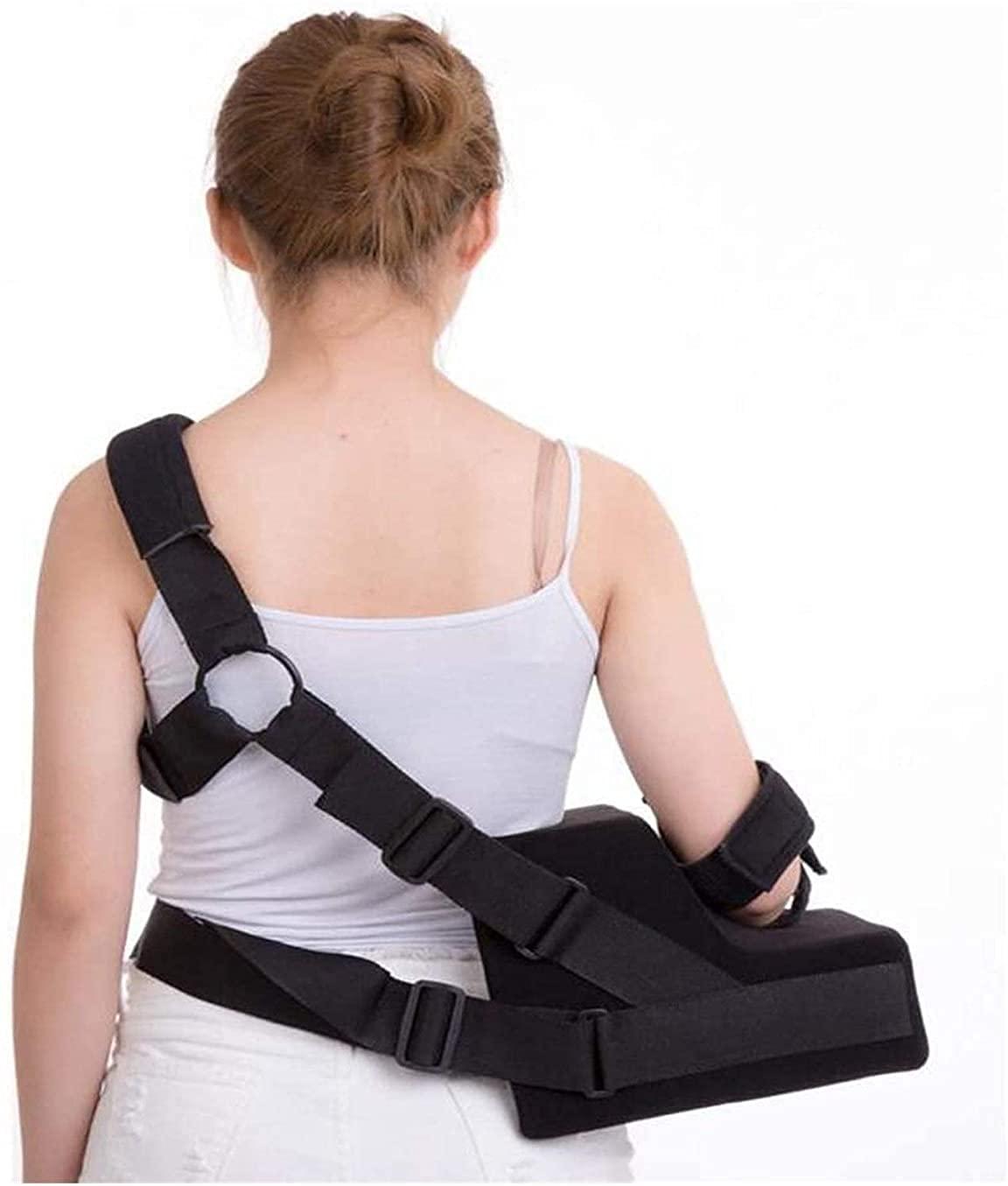 ZJDYDY Medical Arm Sling Shoulder Immobilizer Rotator Cuff Support Brace Left or Right Arm Shoulders Wrist Elbow Brace with Abduction Pillow and Exercise Ball