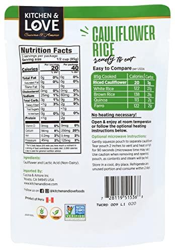 Kitchen & Love Kitchen & Love Ready to Eat Riced Cauliflower, 8 OZ