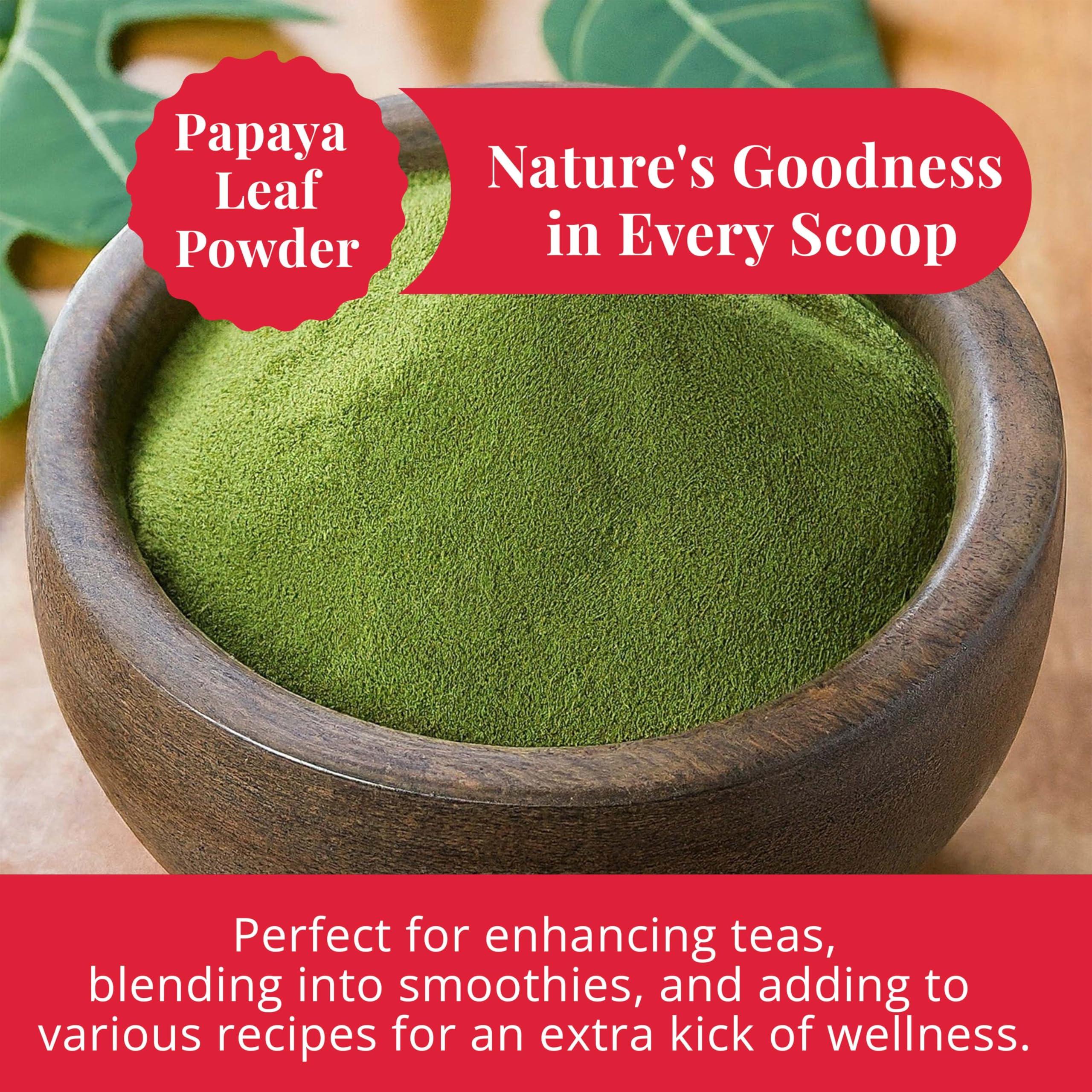 Akshit Akshit Dried Papaya Leaves, 13oz, Papaya Leaf Tea, Hojas De Papaya Secas, Natural Dried Leaves Tea, Perfect For Leaf Extract, Caffeine-Free, Non GMO