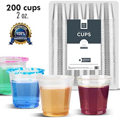 PATCHKE PATCHKE [2 OZ - 600 Pack] Plastic Shot Glasses Disposable mini Jello Shot Party Tumblers For Condiments samples (bulk Pack - 600 Cups)