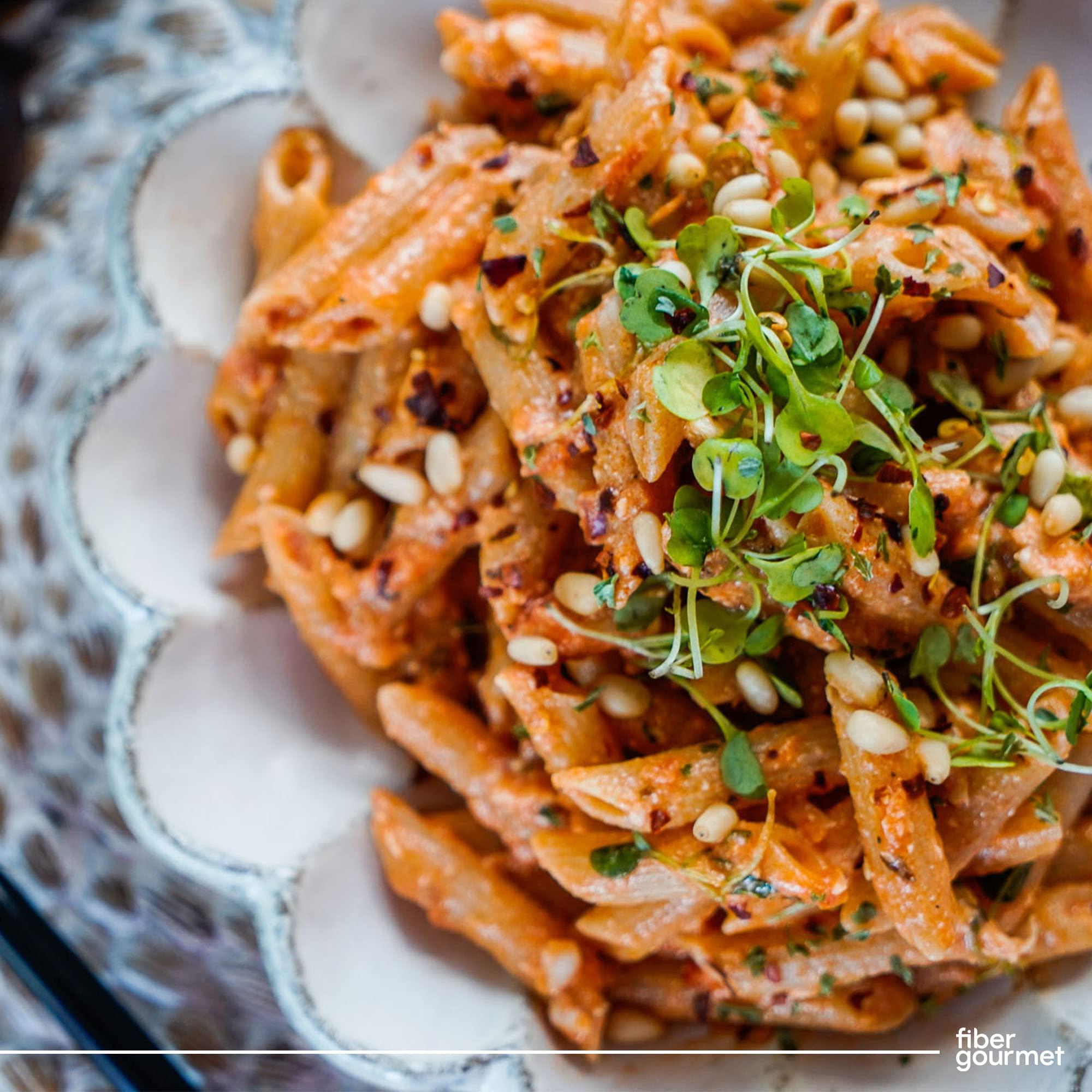 Fiber Gourmet Fiber Gourmet Pasta - Light Penne Pasta - Low Net Carb, Fiber-Rich, Low Calorie, Healthy Pasta - Made in Italy, Kosher, Vegan, Non-GMO - 8 Oz, Pack of 6